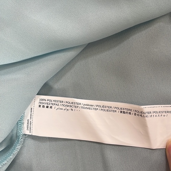 MANGO Light Blue Crewneck Blouse Size M - Picture 9 of 13